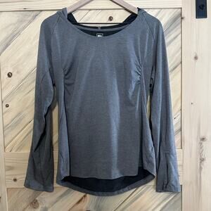 Large REI Top with zipper sleeve to keep your ID or keys